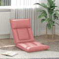 Verstellbarer Fußsessel Rosa Kunstleder