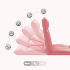 Verstellbarer Fußsessel Rosa Kunstleder