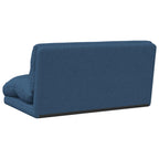 Verstellbarer Fußsessel Blau Stoff