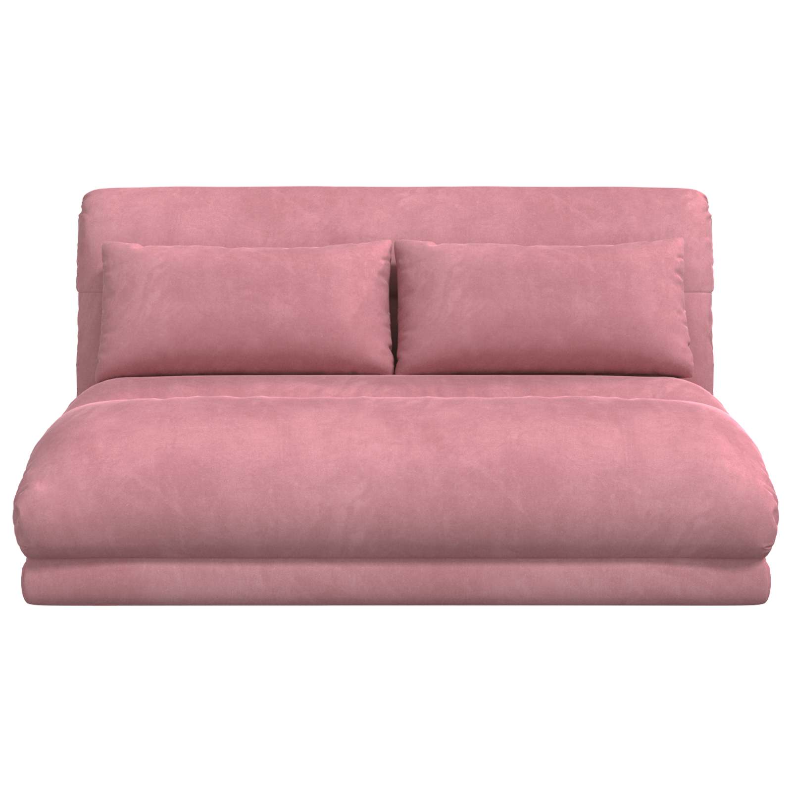Verstellbarer Fußsessel Rosa Samt
