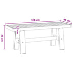 Esstischbank NOAIN 120 x 41 x 45 cm Massives Kiefernholz