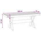 Esstischbank NOAIN 120 x 41 x 45 cm Massives Kiefernholz Natur