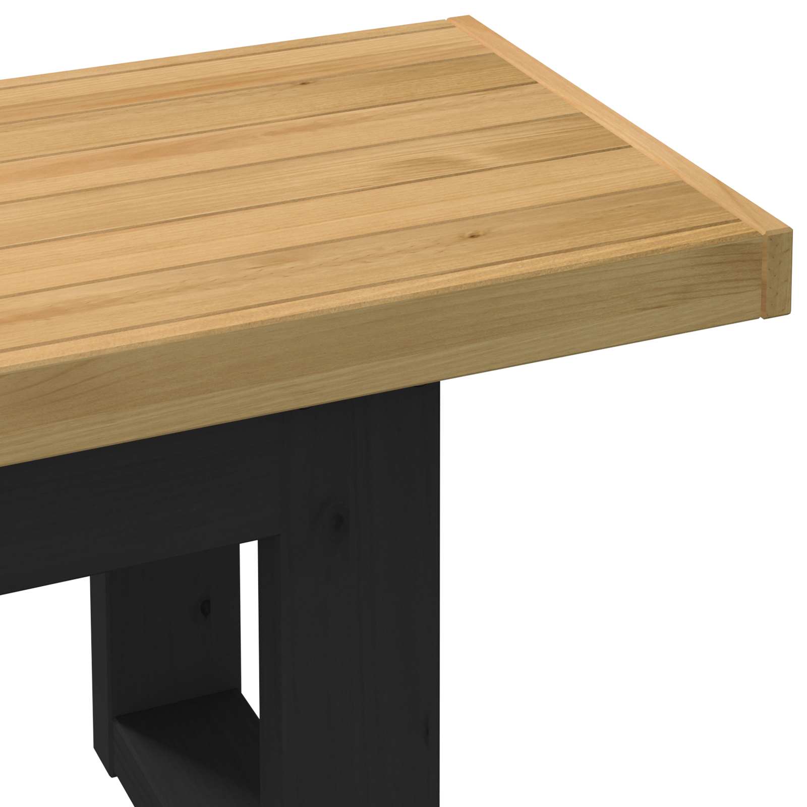 Esstischbank NOAIN 120 x 41 x 45 cm Massives Kiefernholz Natur