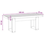 Esstischbank NOAIN 120 x 41 x 45 cm Massives Kiefernholz Natur