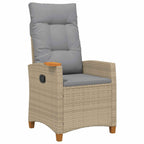 Liegestuhl mit Teeteller 62 x 64 x 112 cm Poly-Rattan