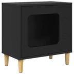 Katzenhaus Schwarz 51 x 30 x 52 cm Holzwerkstoff