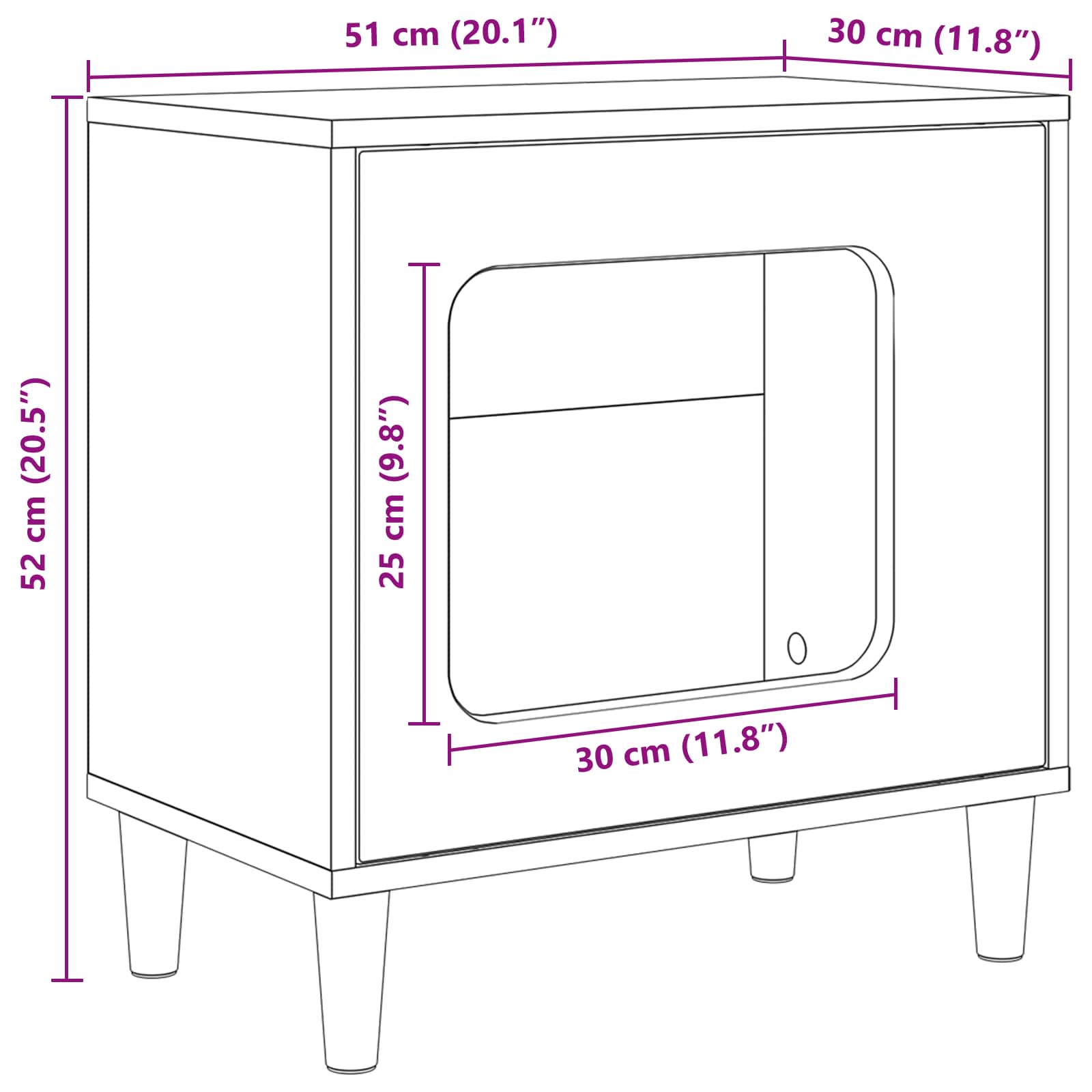 Katzenhaus Altholz 51 x 30 x 52 cm Holzwerkstoff