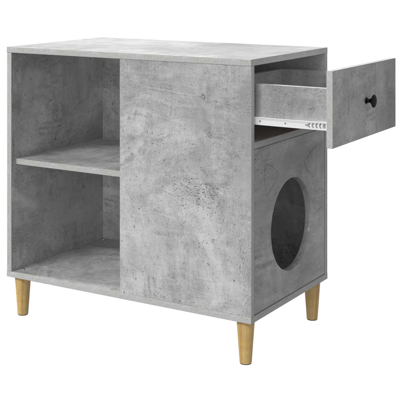 Katzenhaus Beton 72 x 42,5 x 70 cm Holzwerkstoff