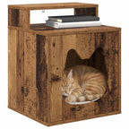 Katzenhaus Altholz 42,5 x 40 x 53,5 cm Holzwerkstoff