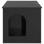 Katzenhaus Schwarz 85 x 55 x 50,5 cm Holzwerkstoff