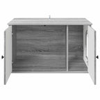 Katzenhaus Graues Sonoma 85 x 55 x 50 cm Holzwerkstoff
