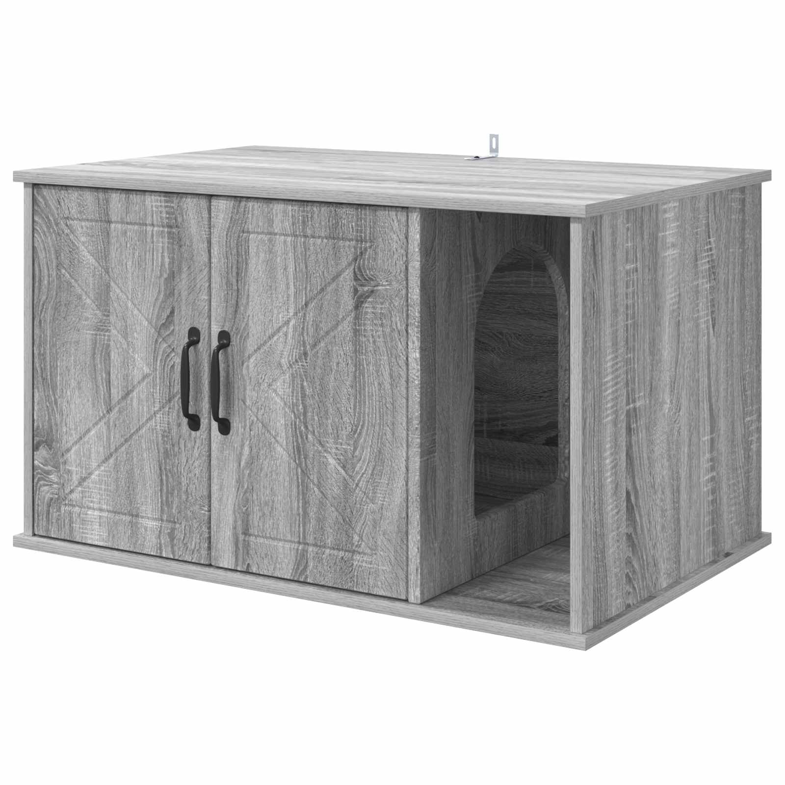 Katzenhaus Graues Sonoma 85 x 55 x 50 cm Holzwerkstoff