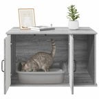 Katzenhaus Graues Sonoma 85 x 55 x 50 cm Holzwerkstoff