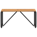 Tisch für Outdoor Schwarz und Braun 80 x 40 x 40 cm Poly-Rattan
