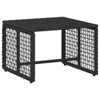 Gartenmöbel-Set mit Kissen 5 pcs Schwarz und Weiß
