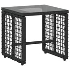 Gartenmöbel-Set mit Kissen 5 pcs Schwarz und Türkis