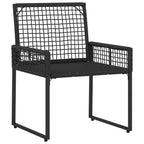 Gartenmöbel-Set mit Kissen 5 pcs Schwarz und Türkis