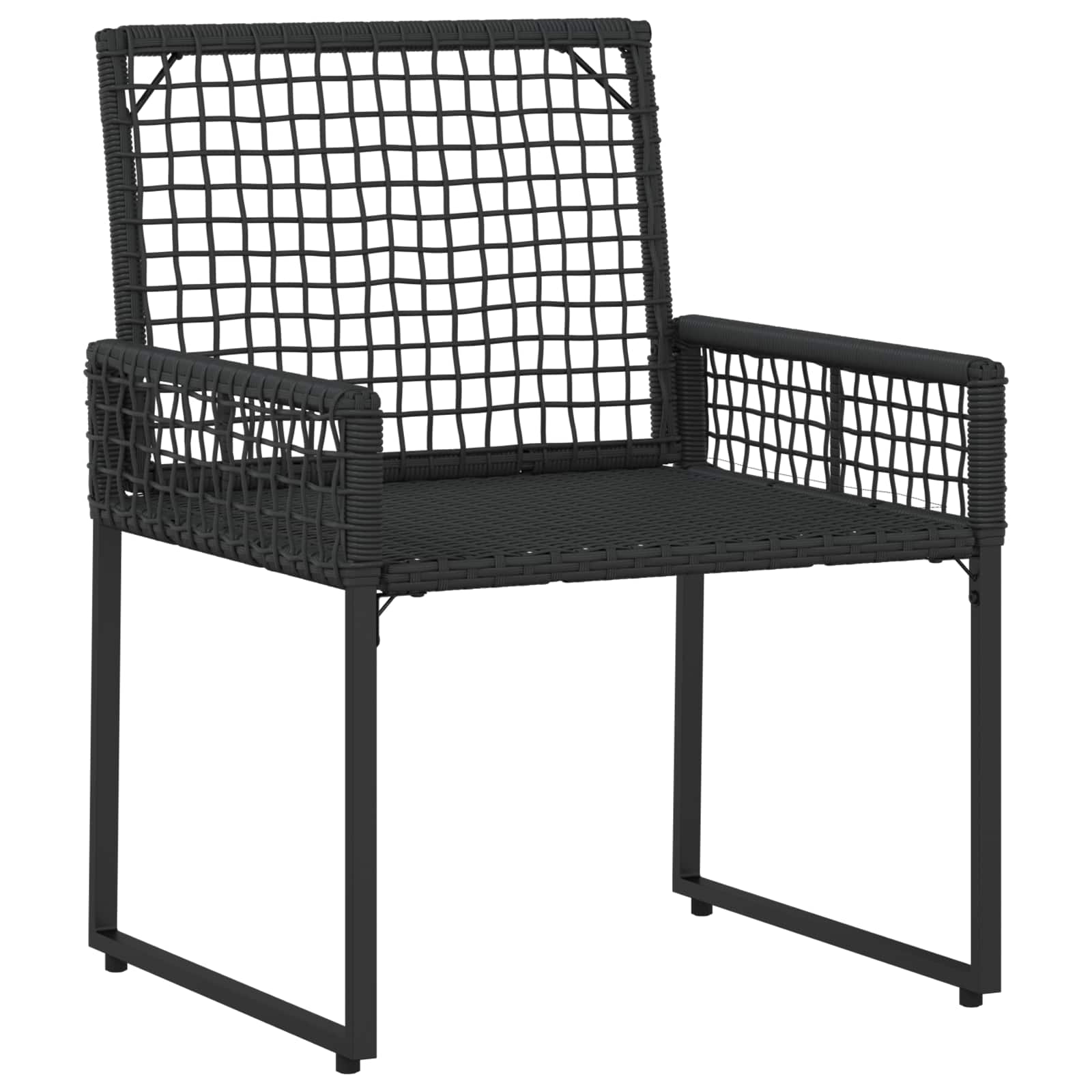 Gartenmöbel-Set mit Kissen 5 pcs Schwarz und Türkis