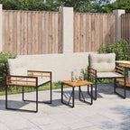Gartenmöbel Set mit Kissen 3 pcs Creme