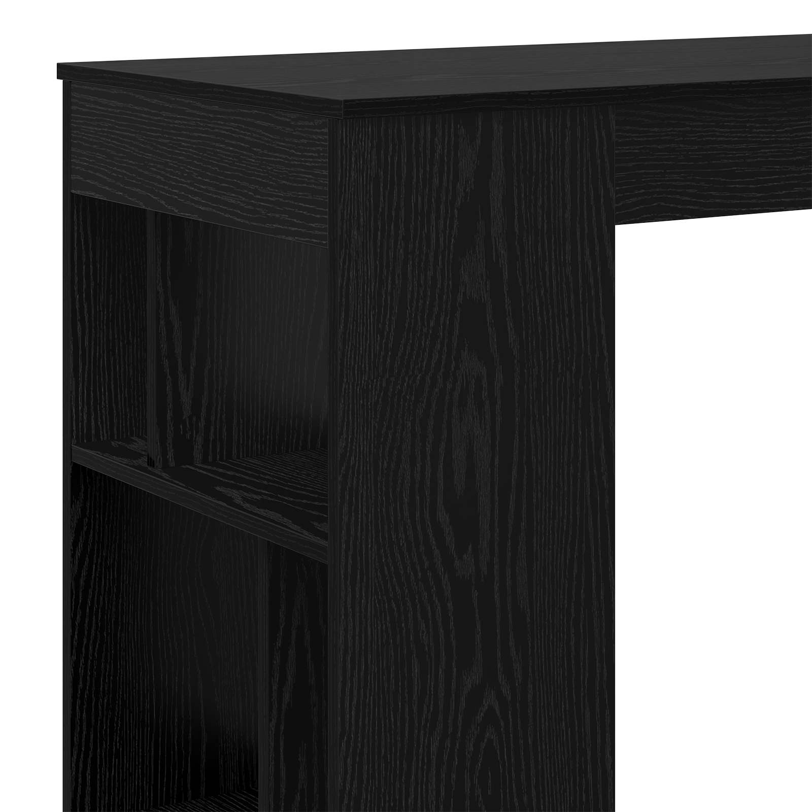 Bartisch Schwarz Eichen-Optik 102 x 50 x 103,5 cm Holzwerkstoff