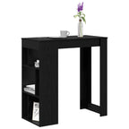 Bartisch Schwarz Eichen-Optik 102 x 50 x 103,5 cm Holzwerkstoff
