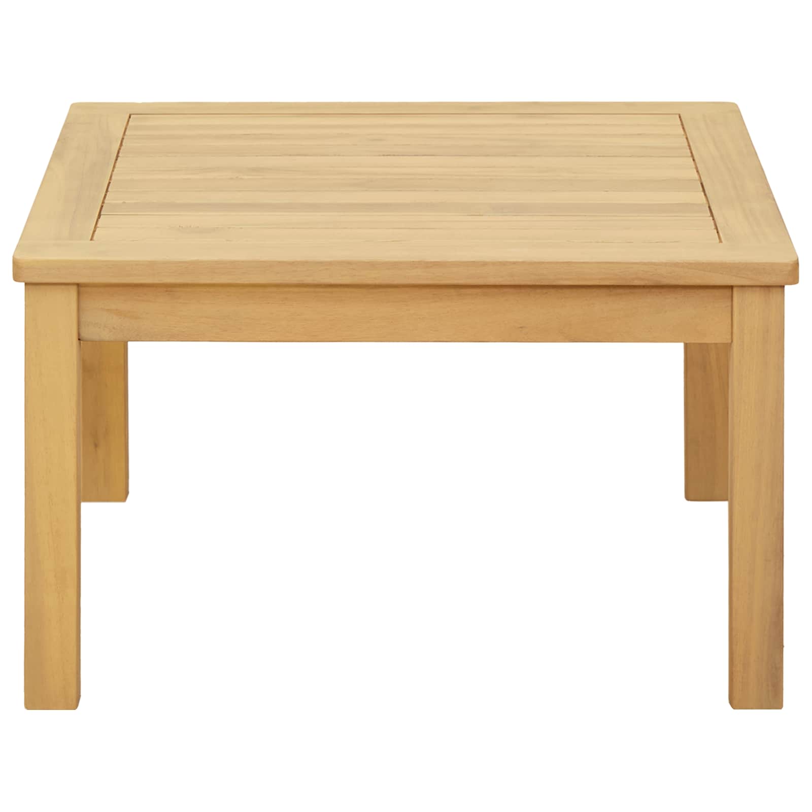 Couchtisch Helles Akazienholz 60 x 60 x 36 cm Massivholz Akazie