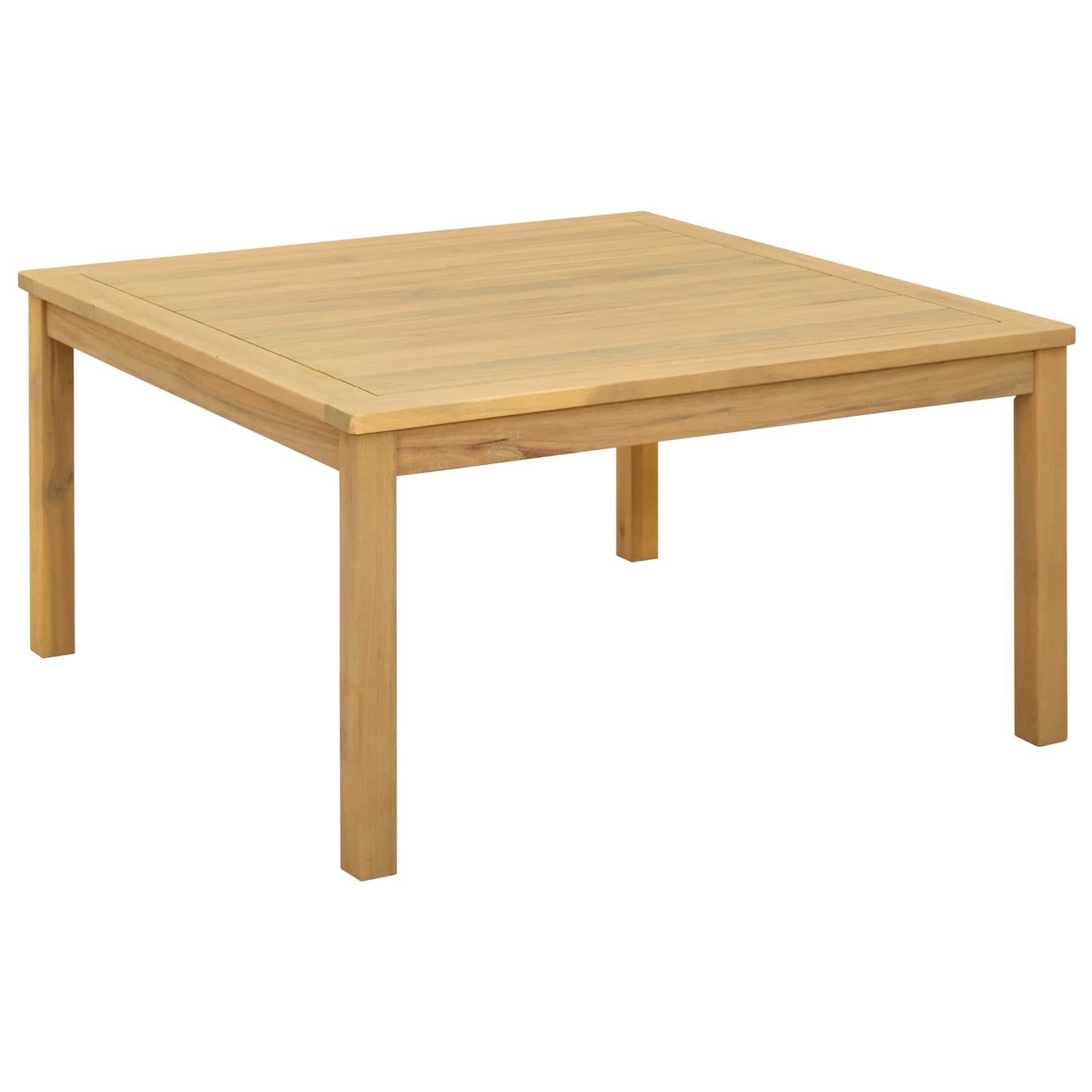 Couchtisch Helles Akazienholz 85 x 85 x 45 cm Massivholz Akazie