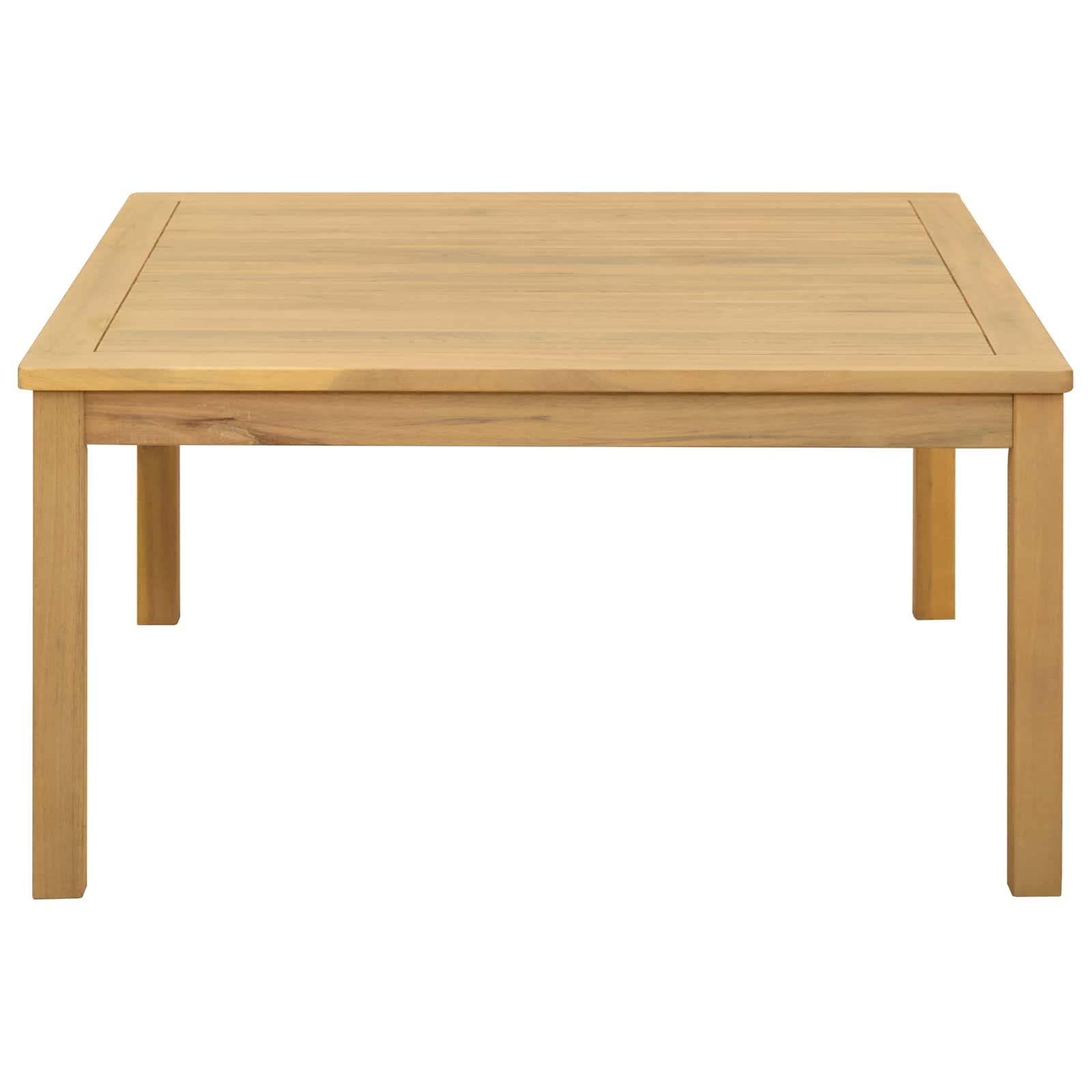 Couchtisch Helles Akazienholz 85 x 85 x 45 cm Massivholz Akazie