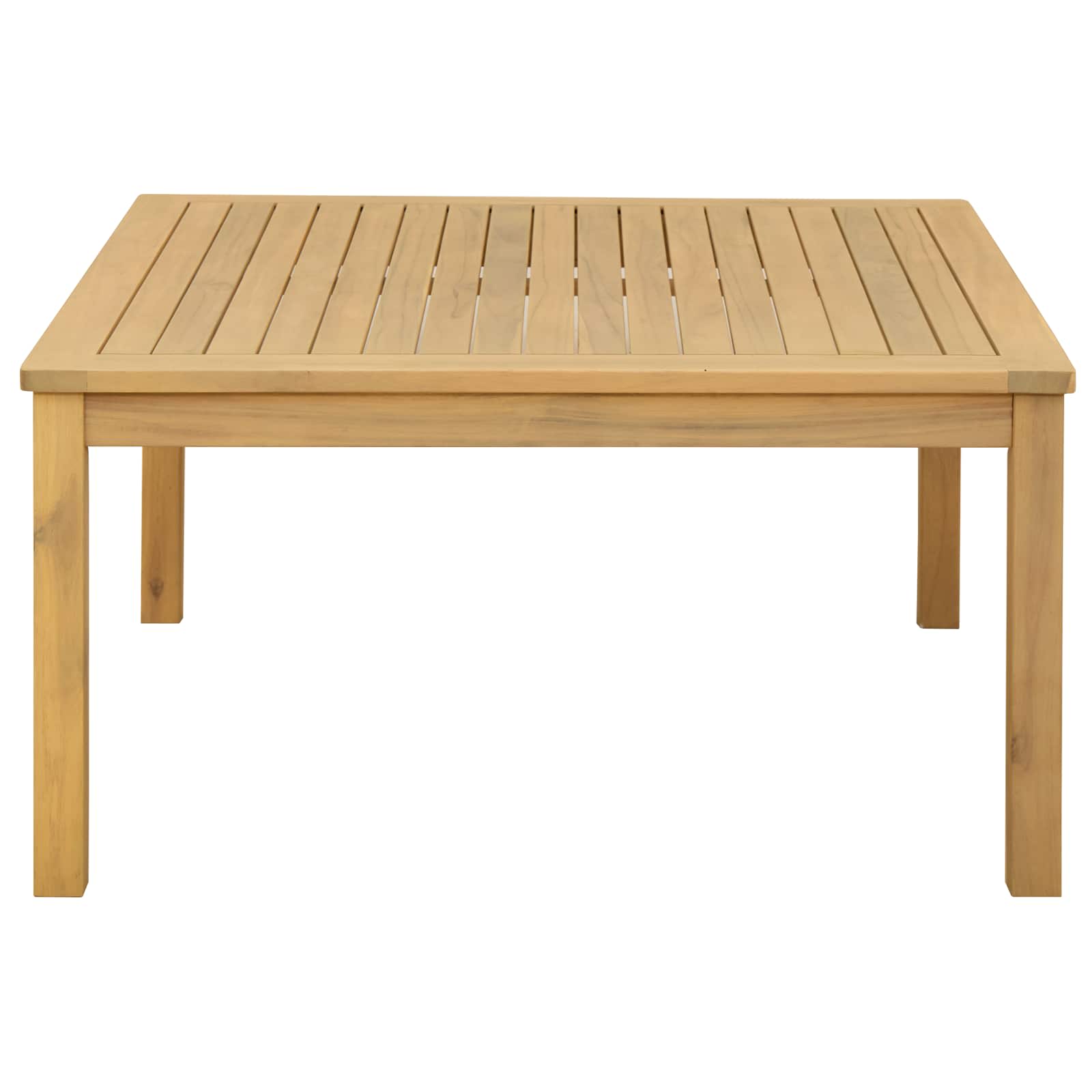 Couchtisch Helles Akazienholz 85 x 85 x 45 cm Massivholz Akazie