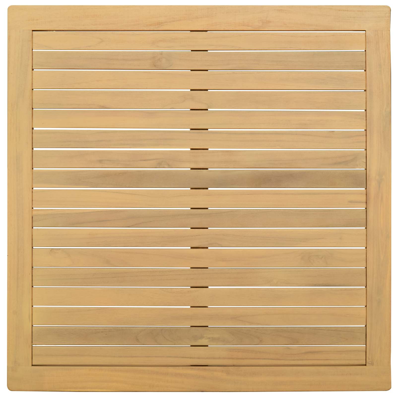 Couchtisch Helles Akazienholz 85 x 85 x 45 cm Massivholz Akazie