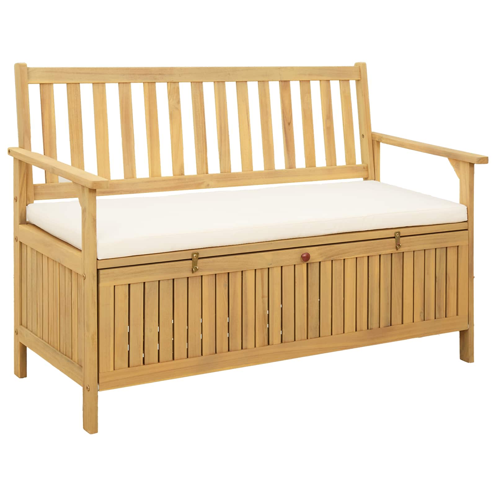 Sitzbank mit Stauraum mit Kissen mit Speicher 120 x 63 x 84 cm