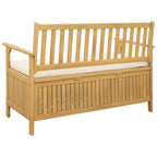 Sitzbank mit Stauraum mit Kissen mit Speicher 120 x 63 x 84 cm