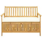 Sitzbank mit Stauraum mit Kissen mit Speicher 120 x 63 x 84 cm