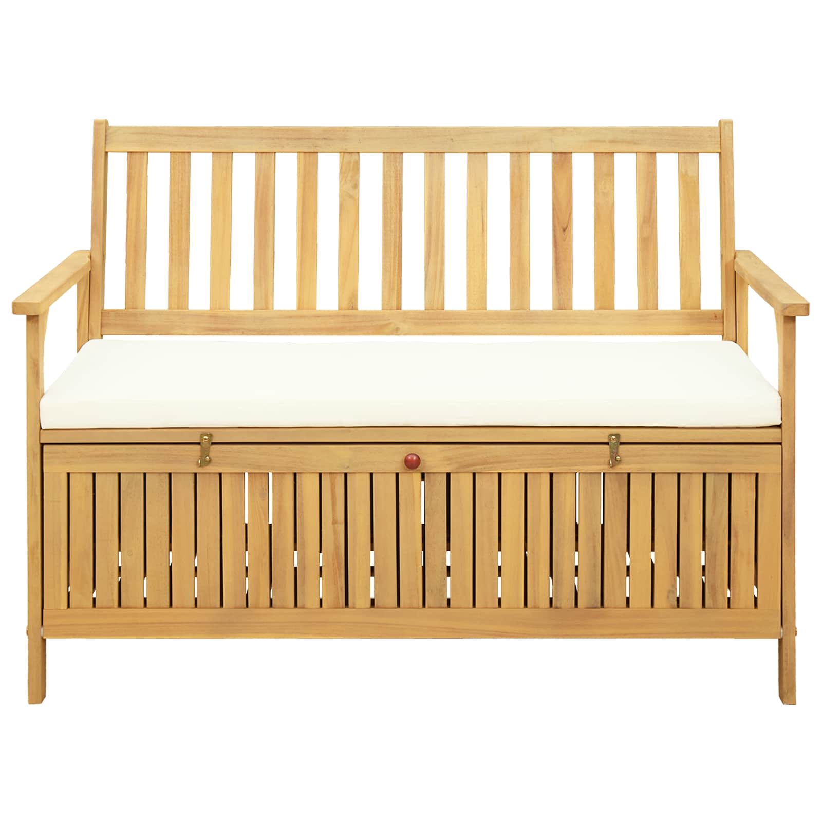 Sitzbank mit Stauraum mit Kissen mit Speicher 120 x 63 x 84 cm