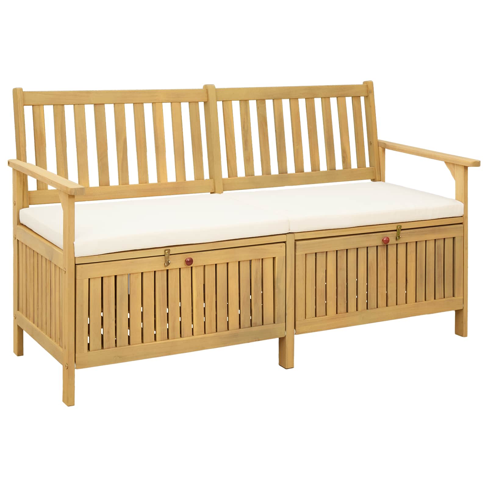 Sitzbank mit Stauraum mit Kissen mit Speicher 148 x 63 x 84 cm