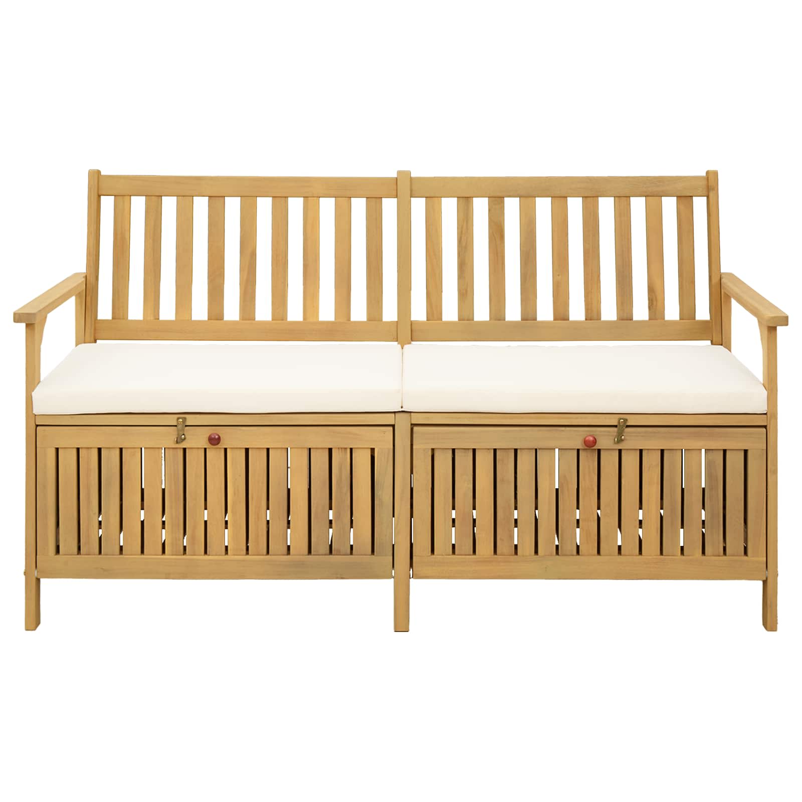 Sitzbank mit Stauraum mit Kissen mit Speicher 148 x 63 x 84 cm