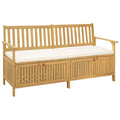 Sitzbank mit Stauraum mit Kissen mit Speicher 170 x 63 x 84 cm