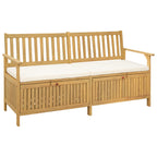Sitzbank mit Stauraum mit Kissen mit Speicher 170 x 63 x 84 cm