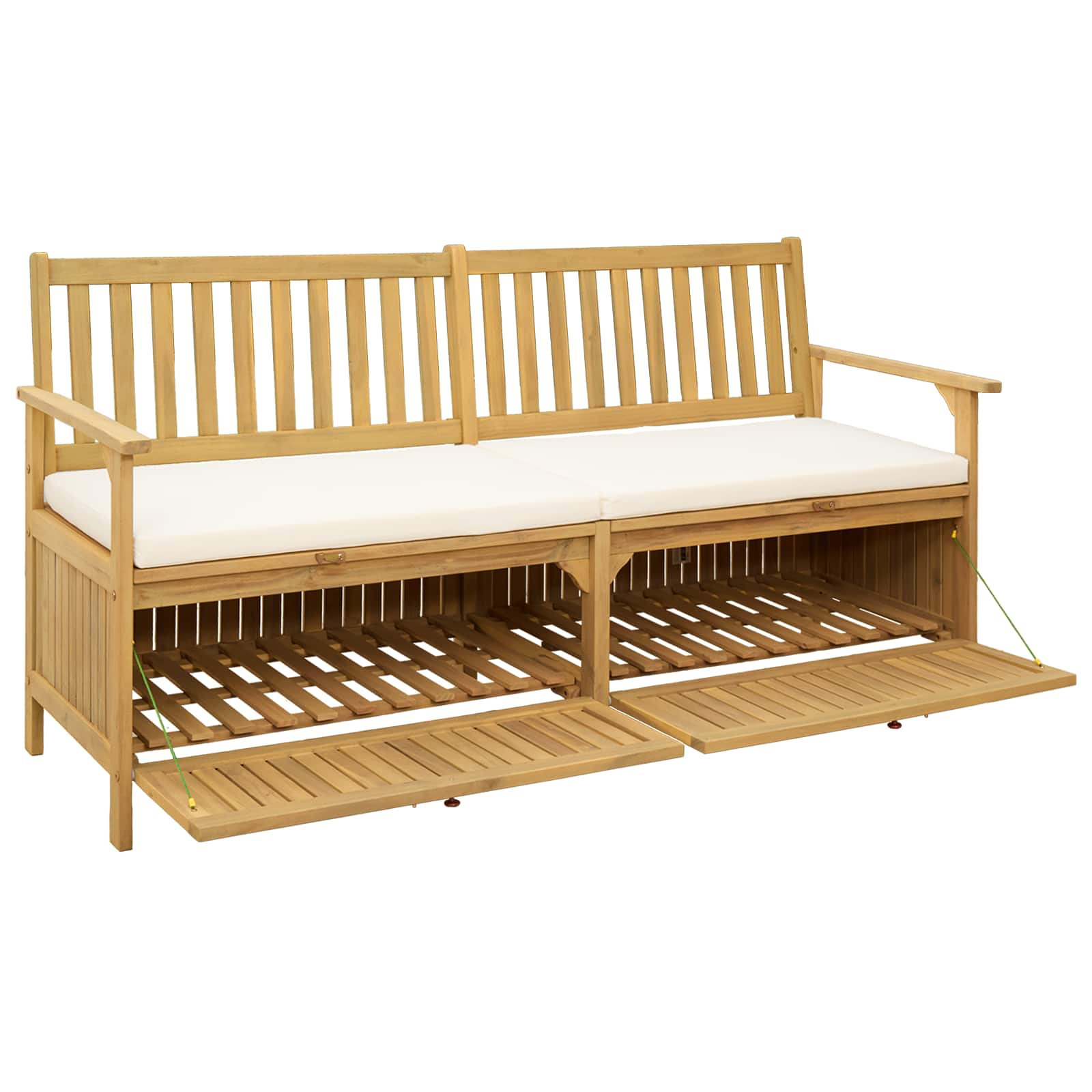 Sitzbank mit Stauraum mit Kissen mit Speicher 170 x 63 x 84 cm