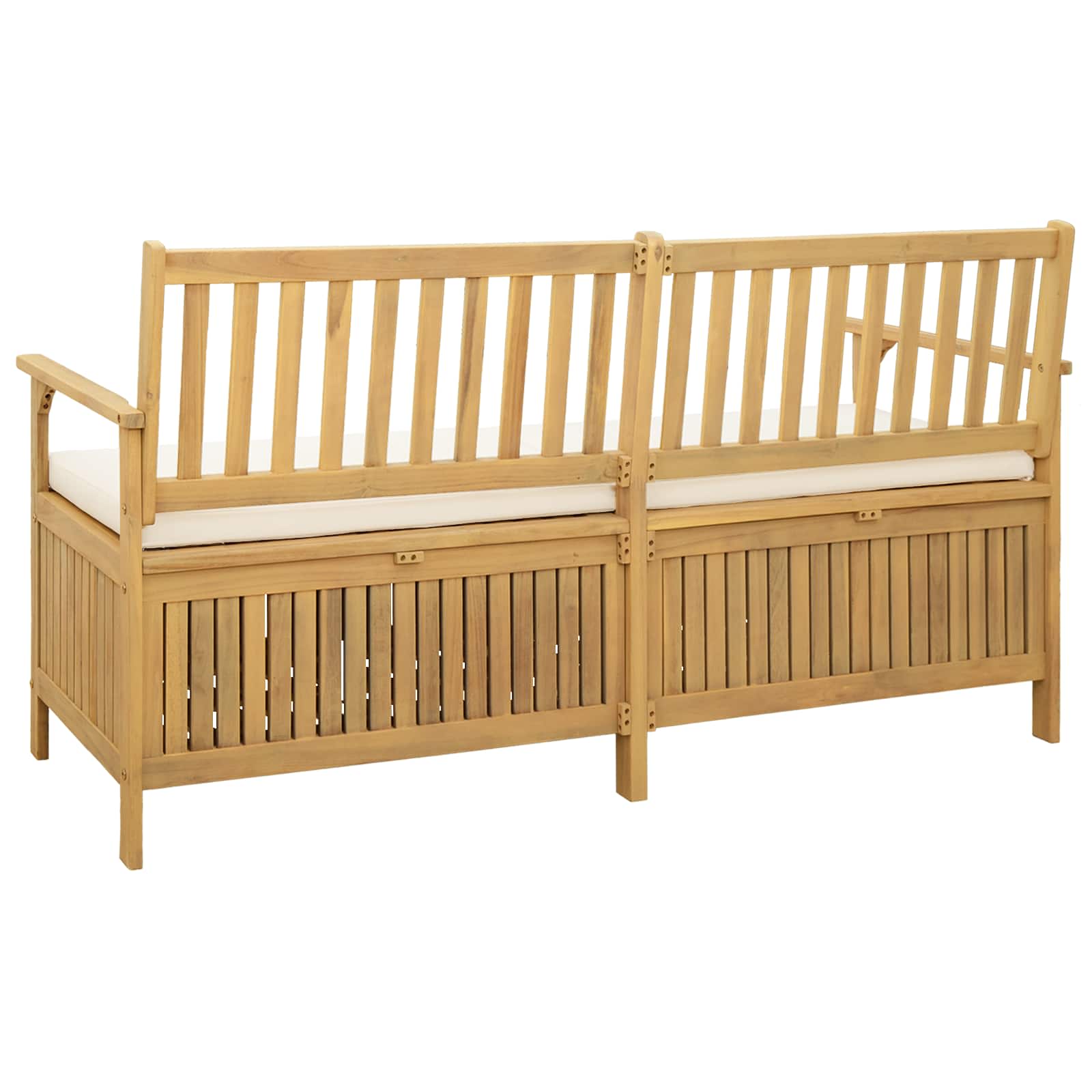 Sitzbank mit Stauraum mit Kissen mit Speicher 170 x 63 x 84 cm