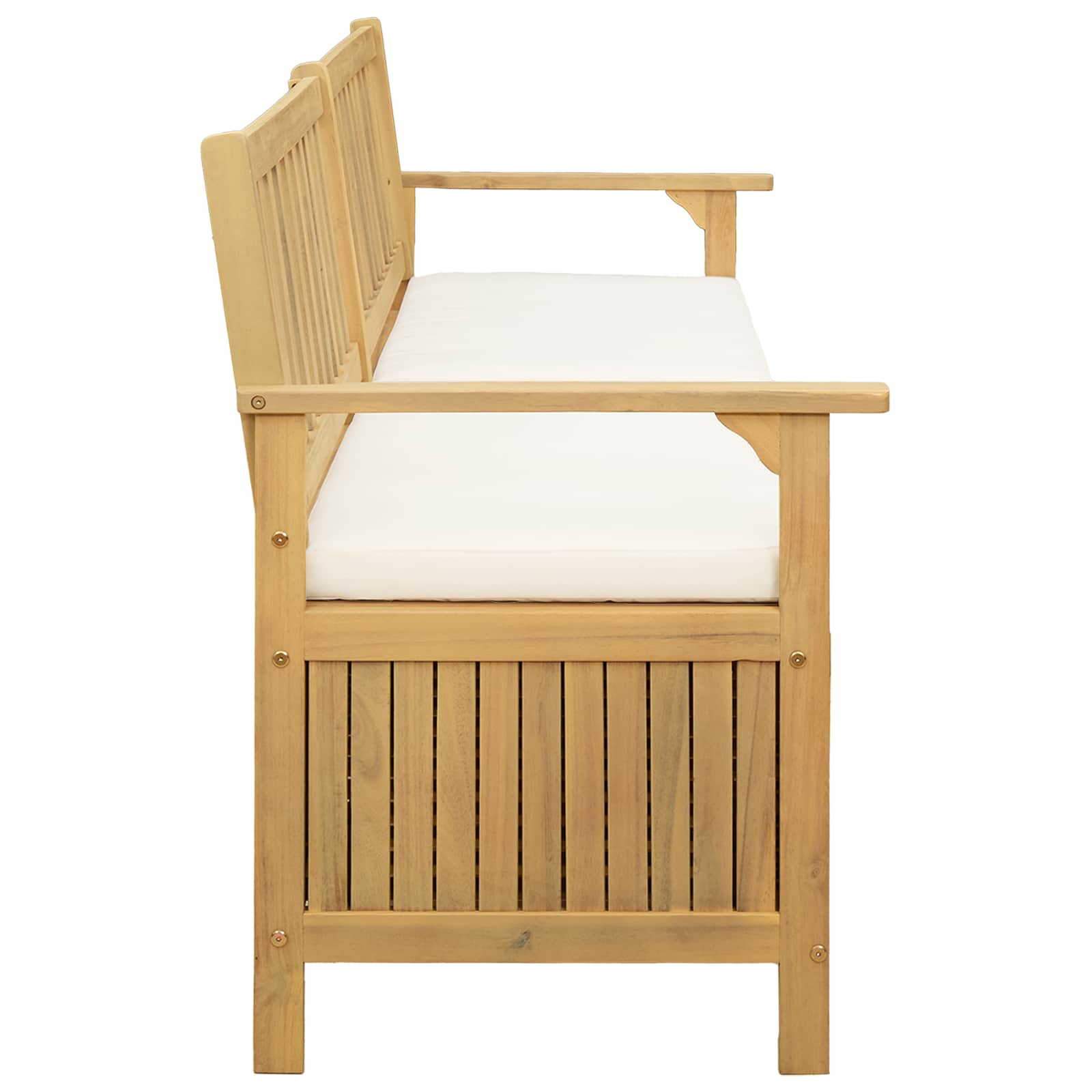 Sitzbank mit Stauraum mit Kissen mit Speicher 170 x 63 x 84 cm