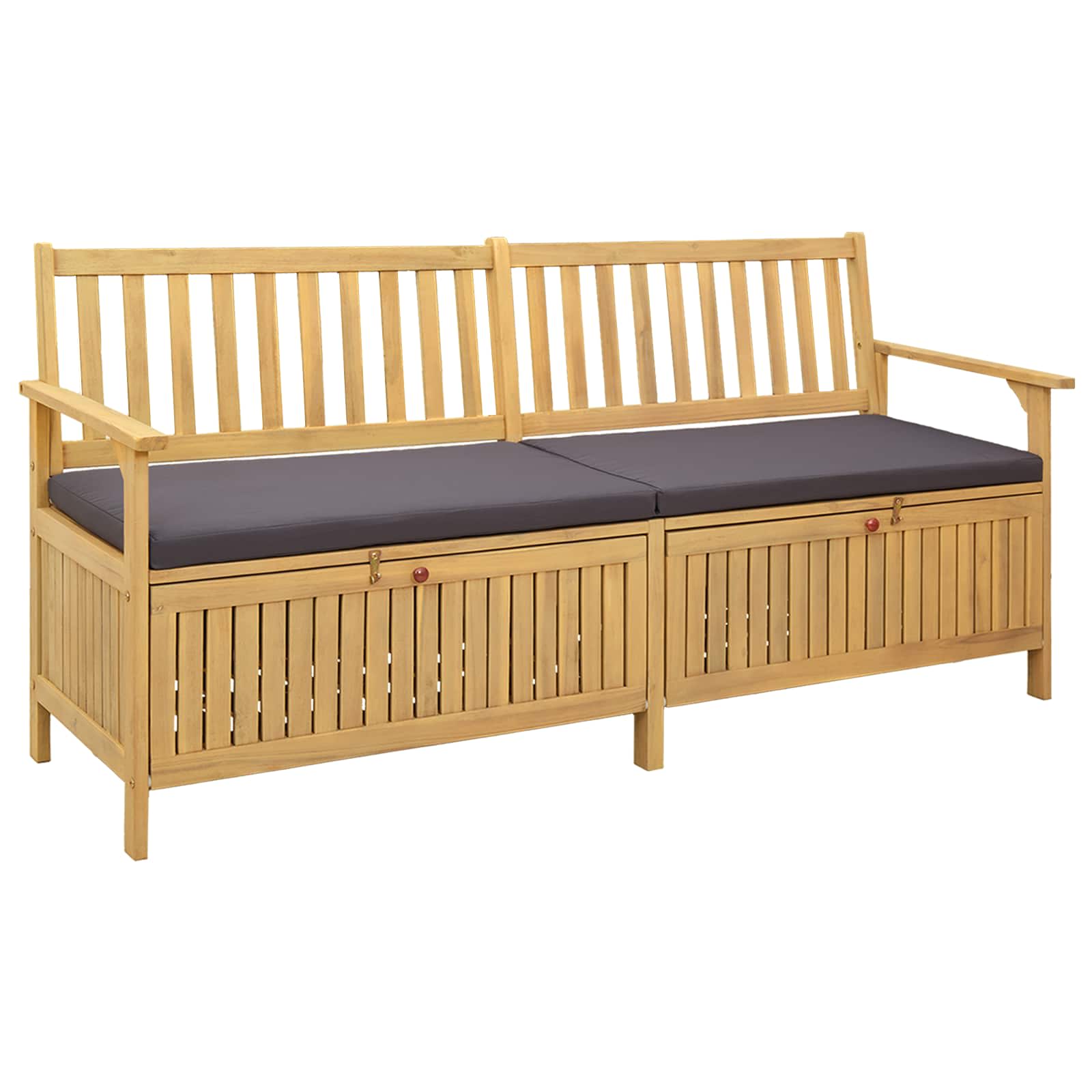 Sitzbank mit Stauraum mit Kissen mit Speicher 170 x 63 x 84 cm