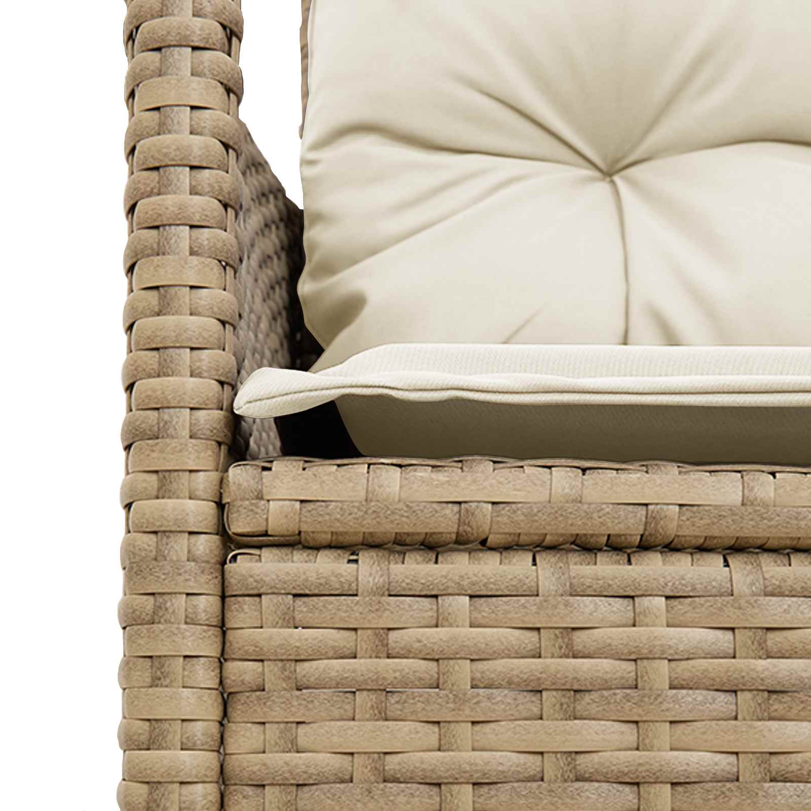 Gartensofa-set mit Kissen 2 pcs Poly-Rattan