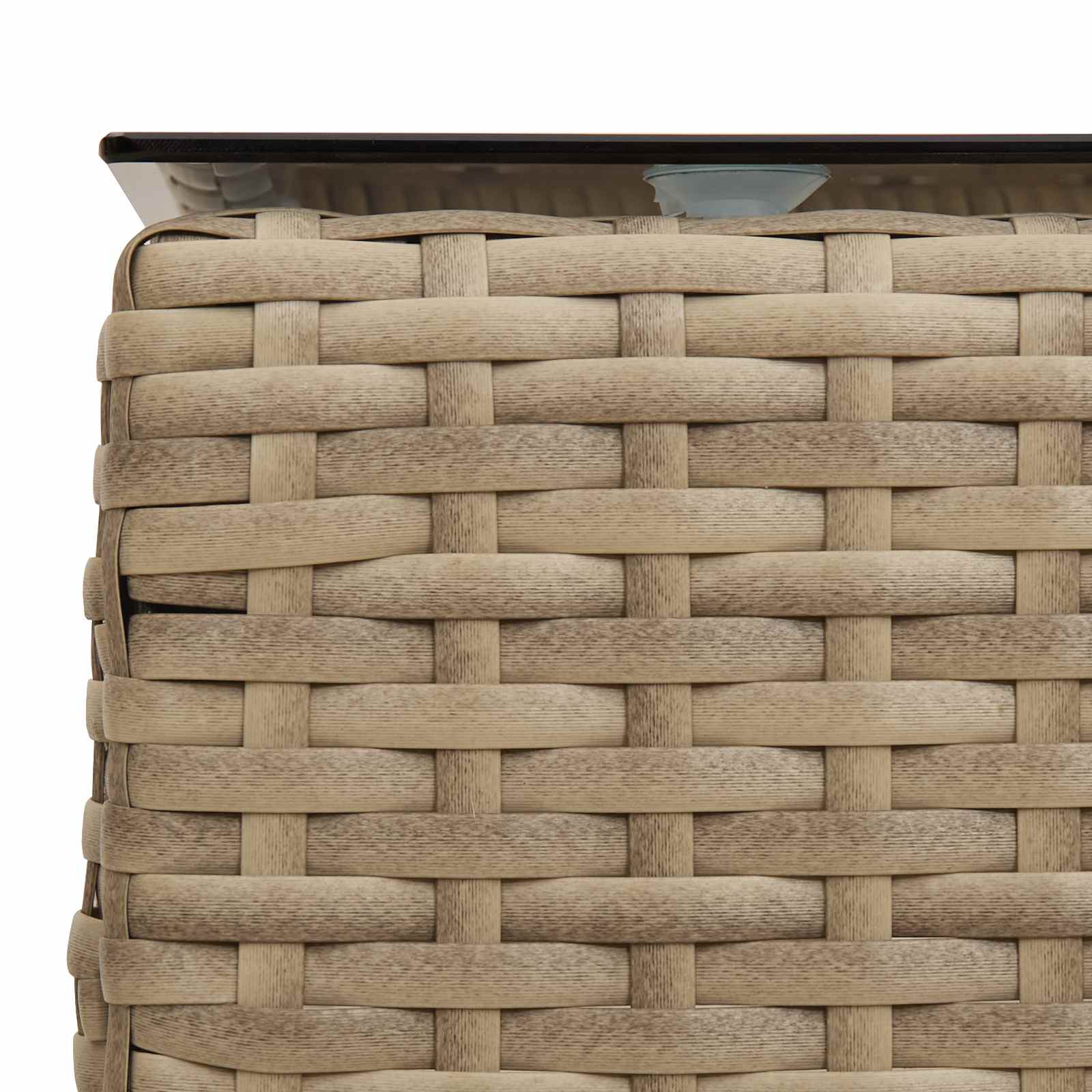 Gartensofa-set mit Kissen 2 pcs Poly-Rattan