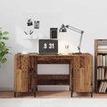 Schreibtisch mit Tür Altholz 140 x 50 x 75 cm Holzwerkstoff