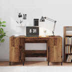 Schreibtisch mit Tür Altholz 140 x 50 x 75 cm Holzwerkstoff
