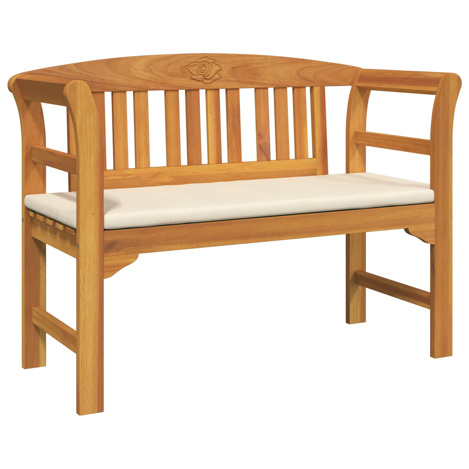Gartenrosen-Lounge-Set mit Kissen 4 pcs Massivholz Akazie
