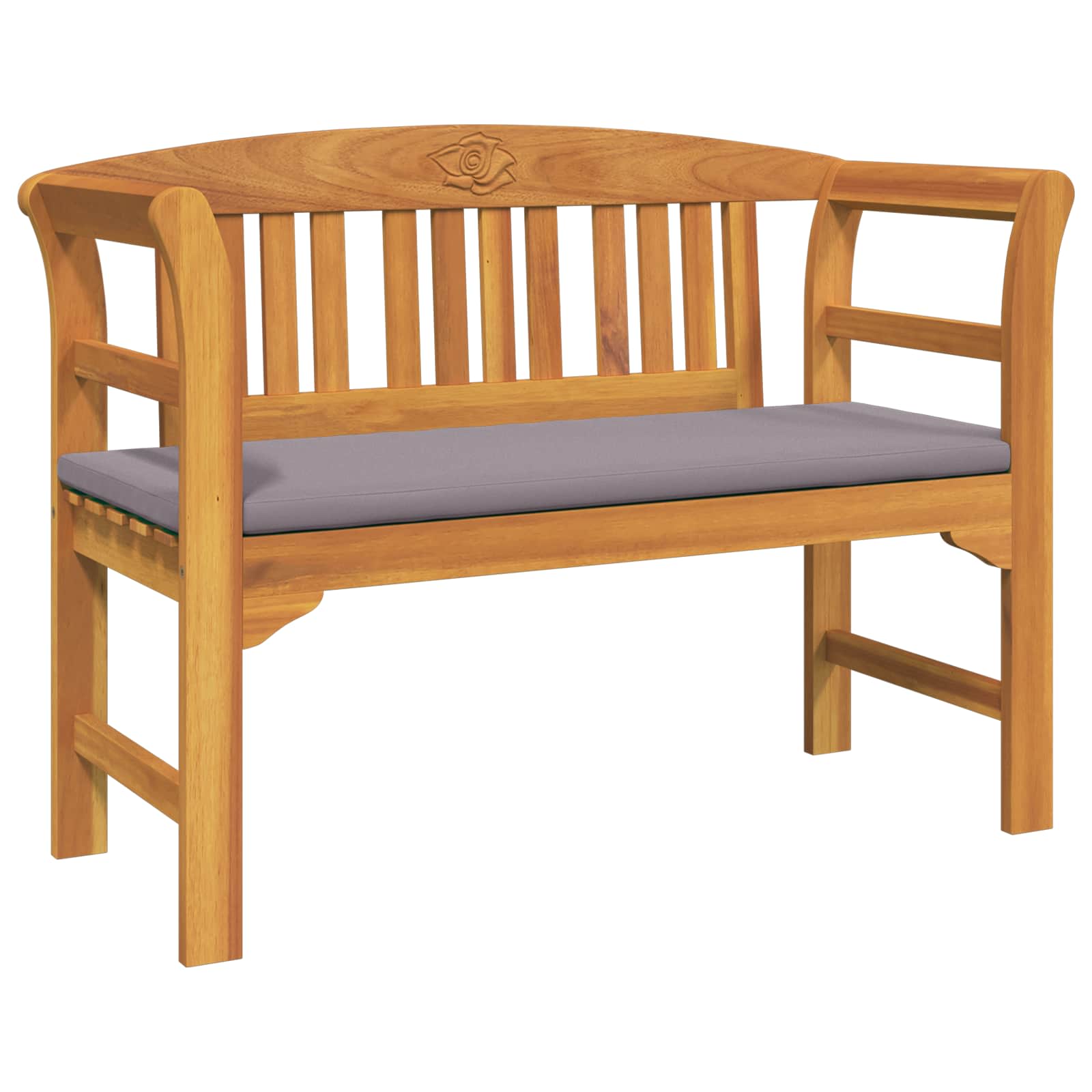 Gartenrosen-Lounge-Set mit Kissen 4 pcs Massivholz Akazie