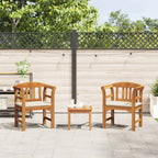 Gartenrosen-Lounge-Set mit Kissen 3 pcs Massivholz Akazie