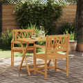 Bank Outdoor 2 pcs Natur 56 x 55,5 x 90 cm Massivholz Akazie